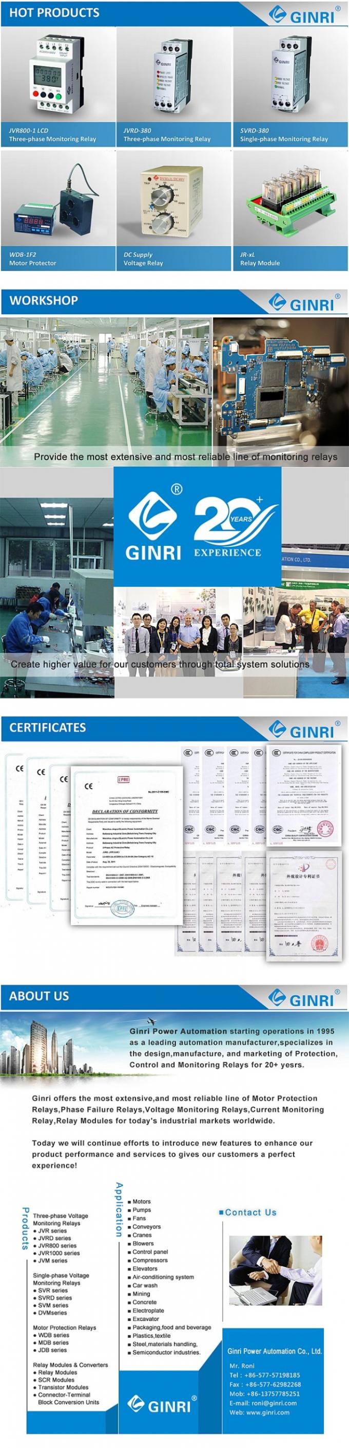 Ginri JVR1000 3 Phasen-Spg. KontrollempfÃ¤nger Relais LCD-Anzeigen-Motorspannungs-Schutzrelais mit multi Schutzfunktion